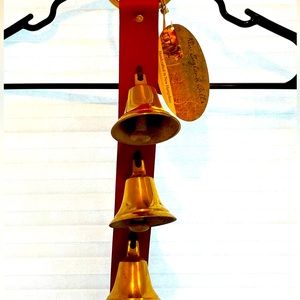 New England Bells 🔔 🔔 🔔open faced bells red leather strap